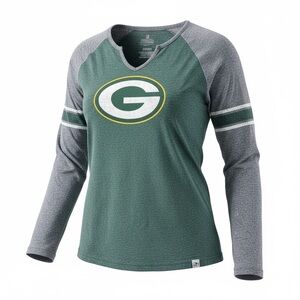 Majestic Green Bay packers vintage and Gray Long Sleeve Tee